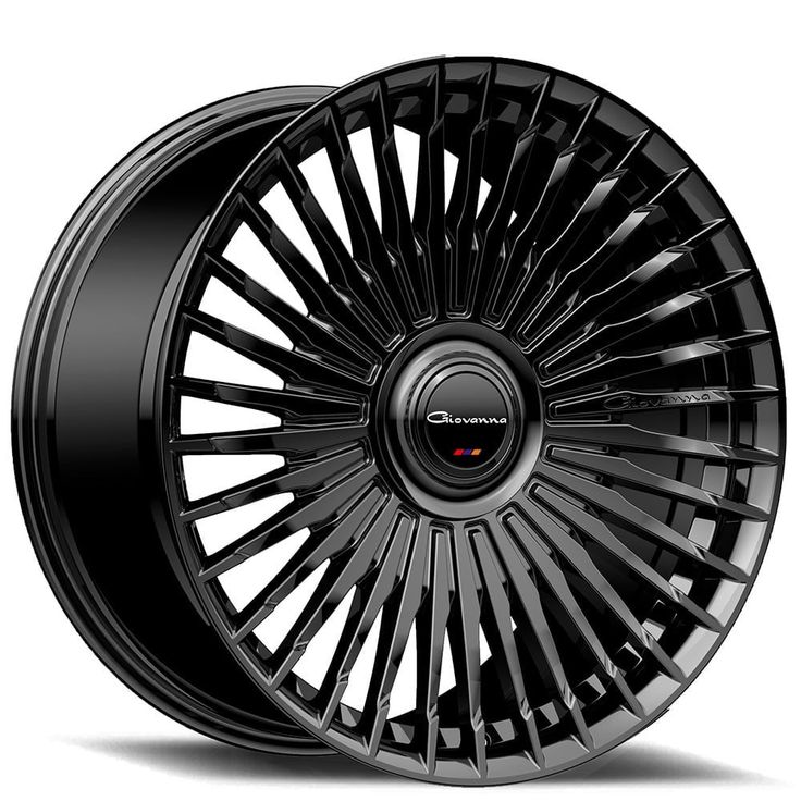 22x10.5 "Giovanna wheel Tulum gloss black floating cap rims(a01)